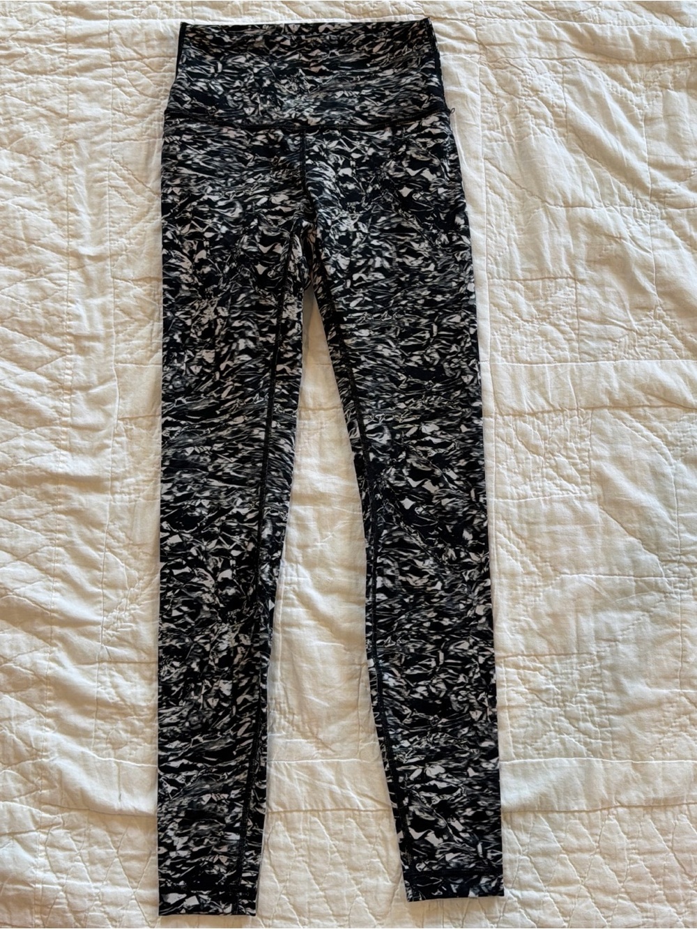 Lululemon Black & White Marbled Leggings